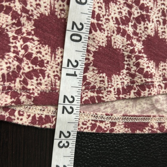 Nation Ltd Judith Yoked T Shirt Top Womens V Neck Puff Sleeve Ikat Sz XS - Picture 11 of 13